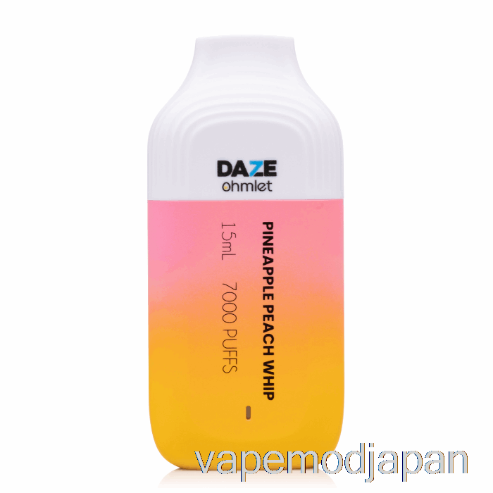 VAPE ジャパン 7 デイズ オームレット 7000 使い捨て パイナップル ピーチ ホイップ